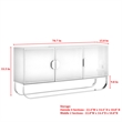 Posh Living Liyana  Sideboard Black/Gold