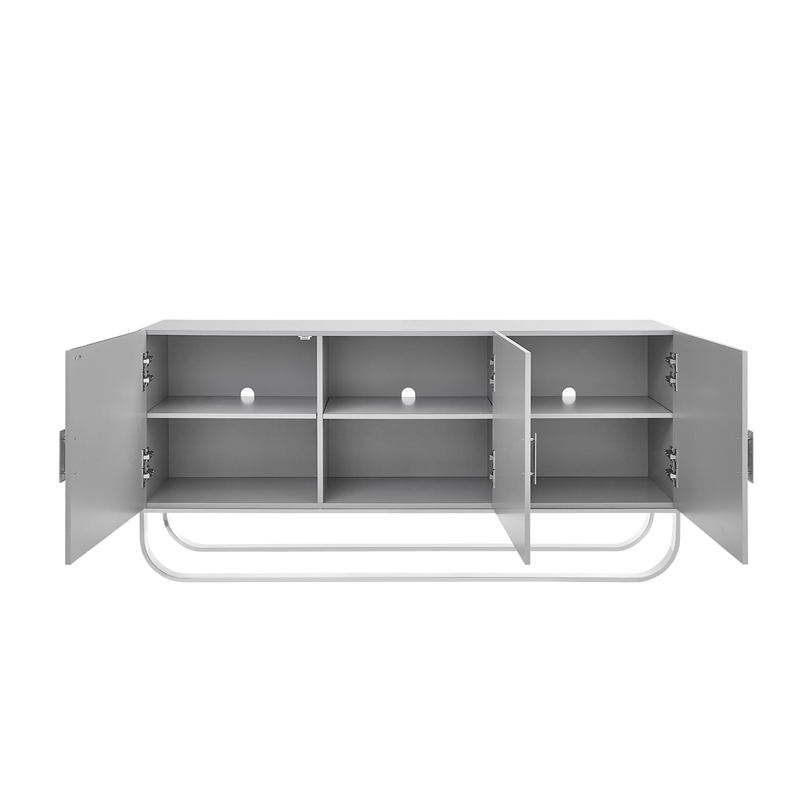 Posh Living Liyana  Sideboard Grey/Chrome