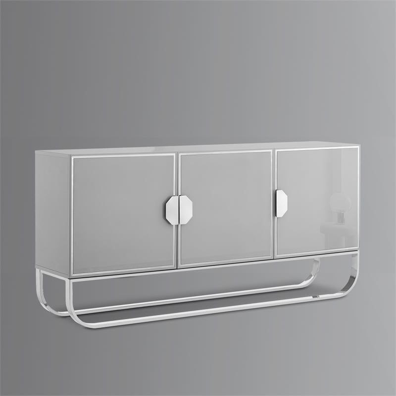 Posh Living Liyana  Sideboard Grey/Chrome