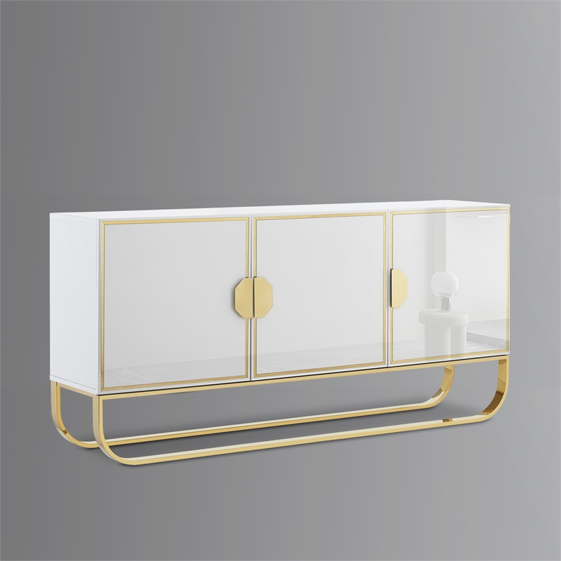 Posh Living Liyana  Sideboard White/Gold