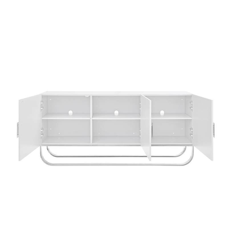 Posh Living Liyana  Sideboard White/Chrome
