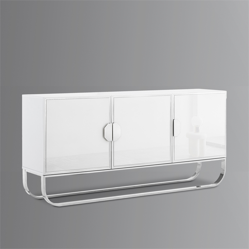 Posh Living Liyana  Sideboard White/Chrome