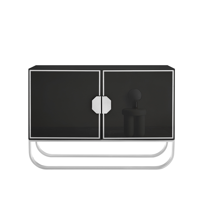 Posh Living Liyana  Sideboard Black/Chrome
