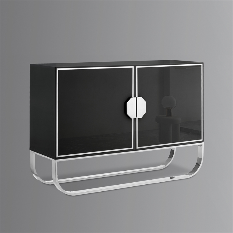 Posh Living Liyana  Sideboard Black/Chrome
