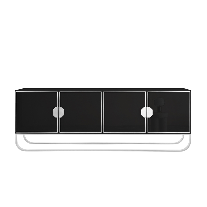 Posh Living Liyana  Sideboard Black/Chrome