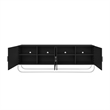 Posh Living Liyana  Sideboard Black/Chrome