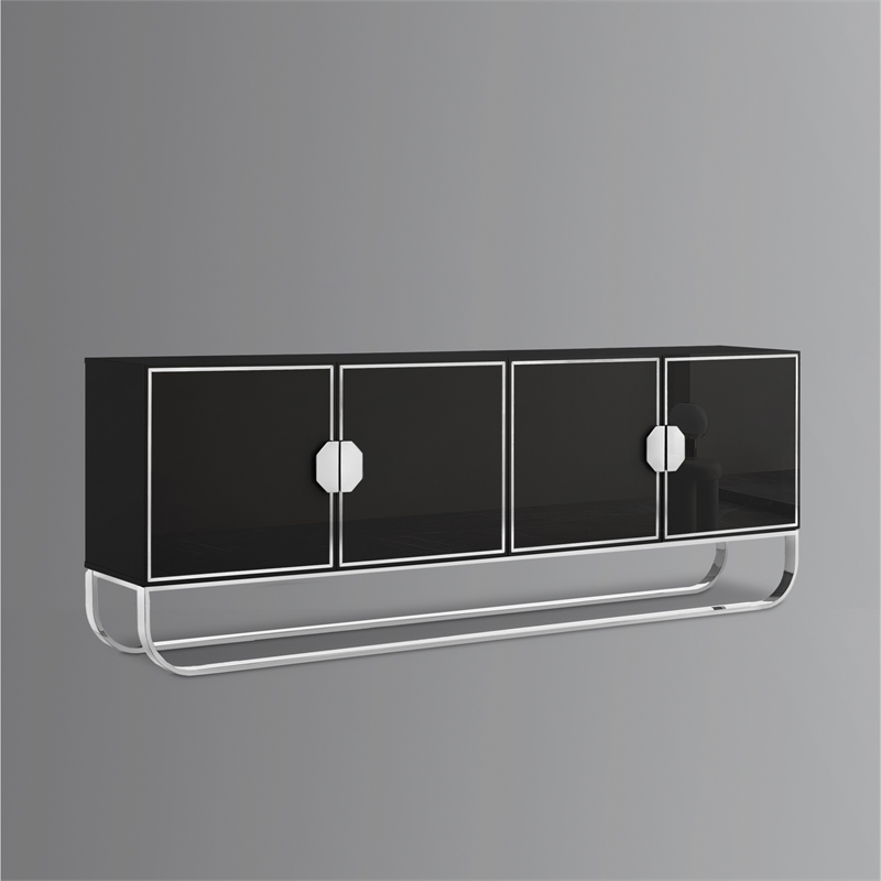 Posh Living Liyana  Sideboard Black/Chrome