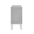 Posh Living Liyana  Sideboard Gray/Chrome