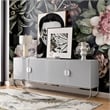 Posh Living Liyana  Sideboard Gray/Chrome