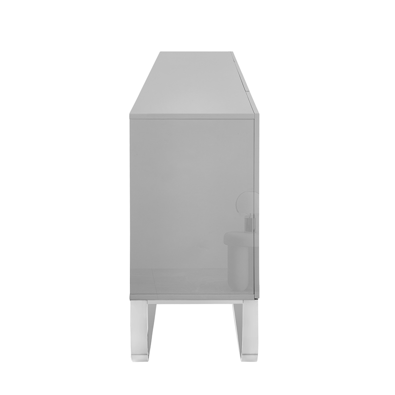 Posh Living Liyana  Sideboard Gray/Chrome