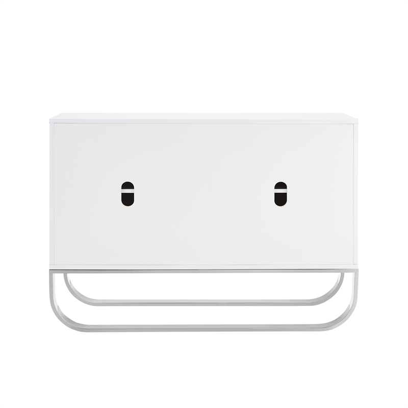 Posh Living Liyana  Sideboard White/Chrome