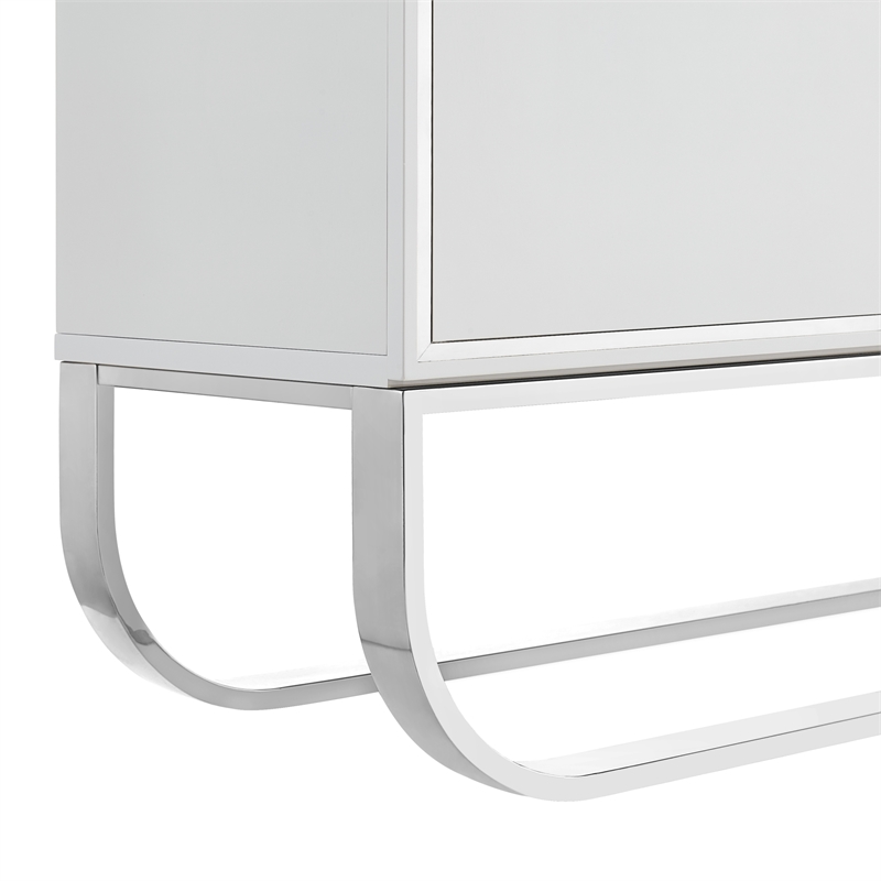 Posh Living Liyana  Sideboard White/Chrome