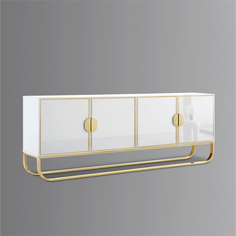 Posh Living Liyana  Sideboard White/Gold