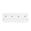 Posh Living Liyana Wood Stainless Steel Sideboard White/Chrome