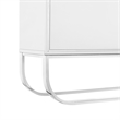 Posh Living Liyana Wood Stainless Steel Sideboard White/Chrome