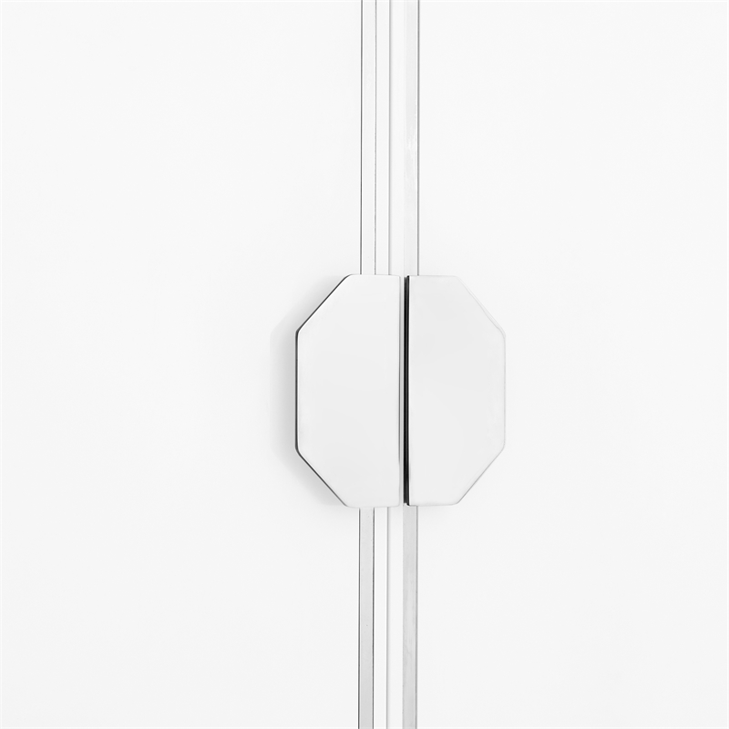 Posh Living Liyana Wood Stainless Steel Sideboard White/Chrome