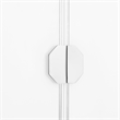 Posh Living Liyana Wood Stainless Steel Sideboard White/Chrome