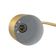Posh Living Rya Table Lamp 5ft Power Cord Marble Stone Base Brass