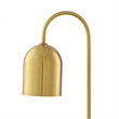 Posh Living Rya Table Lamp 5ft Power Cord Marble Stone Base Brass