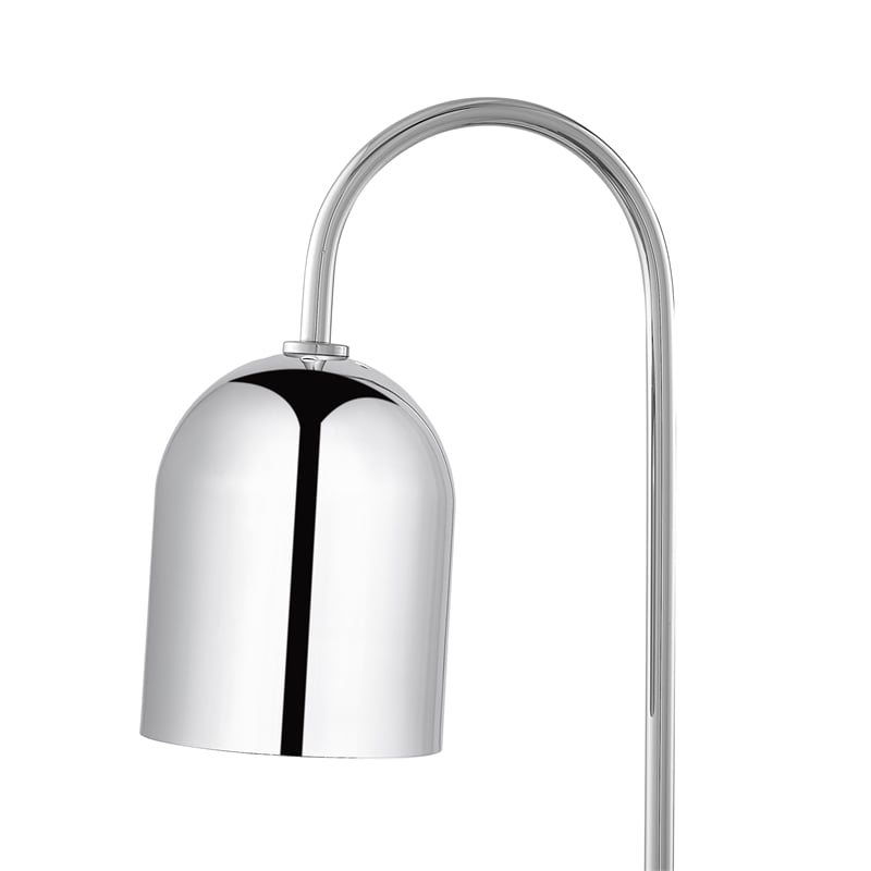 Posh Living Rya Table Lamp 5ft Power Cord Marble Stone Base Chrome