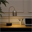Posh Living Rya Table Lamp 5ft Power Cord Marble Stone Base Stainless Steel