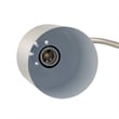 Posh Living Rya Table Lamp 5ft Power Cord Marble Stone Base Stainless Steel