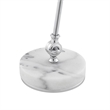 Posh Living Armin Table Lamp 5ft Power Cord Marble Stone Base Chrome
