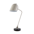 Posh Living Armin Table Lamp 5ft Power Cord Marble Stone Base Stainless Steel