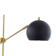 Posh Living Ameya Table Lamp 5ft Power Cord Marble Stone Base Black