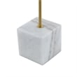 Posh Living Ameya Table Lamp 5ft Power Cord Marble Stone Base Brass