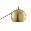 Posh Living Ameya Table Lamp 5ft Power Cord Marble Stone Base Brass