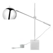 Posh Living Ameya Table Lamp 5ft Power Cord Marble Stone Base Chrome