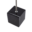 Posh Living Ameya Table Lamp 5ft Power Cord Marble Stone Base Stainless Steel