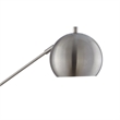 Posh Living Ameya Table Lamp 5ft Power Cord Marble Stone Base Stainless Steel