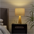 Posh Living Brynlie Table Lamp 5ft Power Cord USB Charger Beige