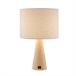 Posh Living Brynlie Table Lamp 5ft Power Cord USB Charger Beige