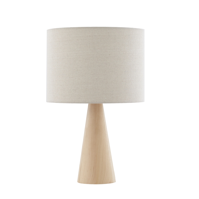 Posh Living Brynlie Table Lamp 5ft Power Cord USB Charger Beige