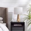 Posh Living Brynlie Table Lamp 5ft Power Cord USB Charger Ivory