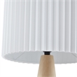 Posh Living Brynlie Table Lamp 5ft Power Cord USB Charger Ivory
