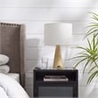 Posh Living Brynlie Table Lamp 5ft Power Cord USB Charger White