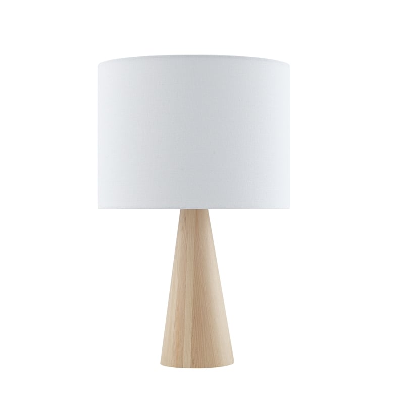 Posh Living Brynlie Table Lamp 5ft Power Cord USB Charger White
