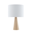 Posh Living Brynlie Table Lamp 5ft Power Cord USB Charger White