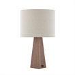 Posh Living Catarina Table Lamp 5ft Power Cord USB Charger Beige