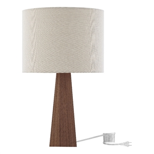Posh Living Catarina Table Lamp 5ft Power Cord USB Charger Beige