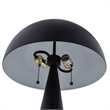 Posh Living Bradford Table Lamp USB Charger Black