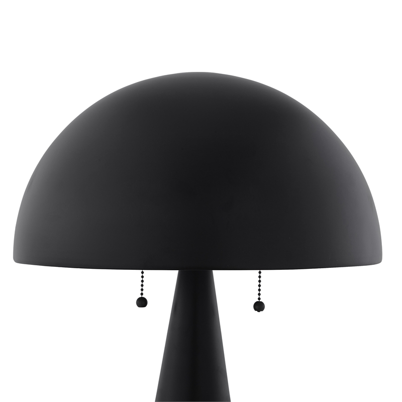 Posh Living Bradford Table Lamp USB Charger Black