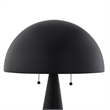 Posh Living Bradford Table Lamp USB Charger Black