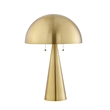 Posh Living Bradford Table Lamp USB Charger Brass