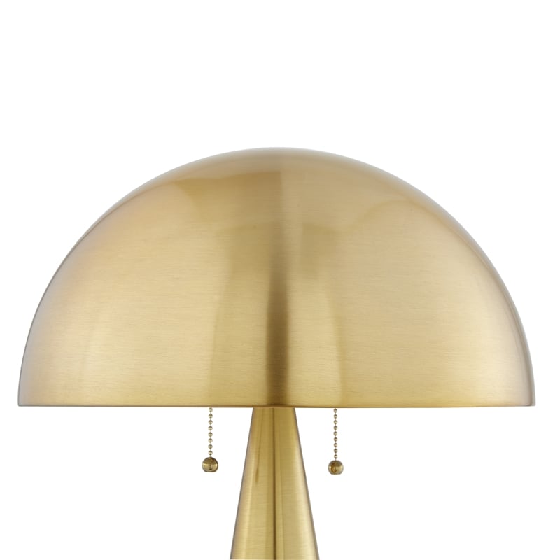 Posh Living Bradford Table Lamp USB Charger Brass