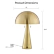 Posh Living Bradford Table Lamp USB Charger Brass